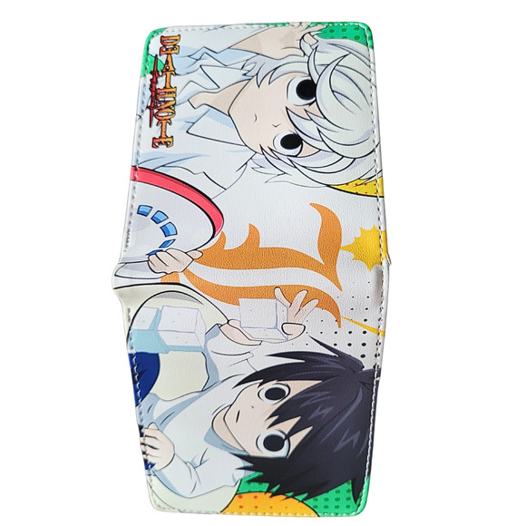 Best and popular Japanese Anime Death Note L One Size Leather Purse White Wallet - Picture 3 of 3
